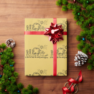 Geburt Christi Weihnachten Christliche Familie pas Geschenkpapier
