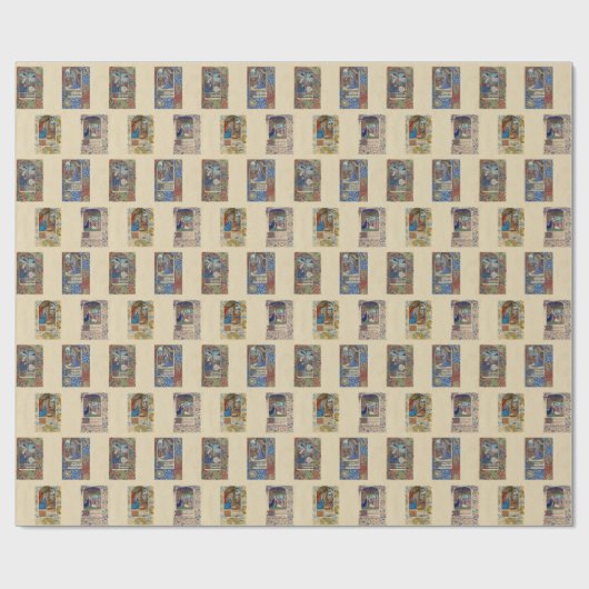 Geburt Christis-belichtetes Manuskript-Packpapier Geschenkpapier (Flach)