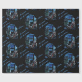 Geburt Christis-Buntglas Geschenkpapier (Flach)