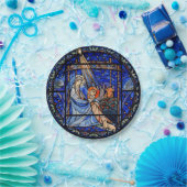 Geburt Christis-Buntglas Pappteller (Party)