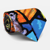 Geburt Christis-Buntglas-Weihnachten Krawatte (Gerollt)