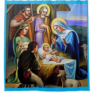 GEBURT CHRISTIS-DUSCHVORHANG #1 DUSCHVORHANG