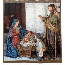 GEBURT CHRISTIS-DUSCHVORHANG #3