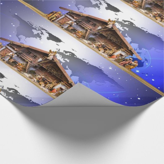 Geburt Christis-glattes Packpapier (Ecke)