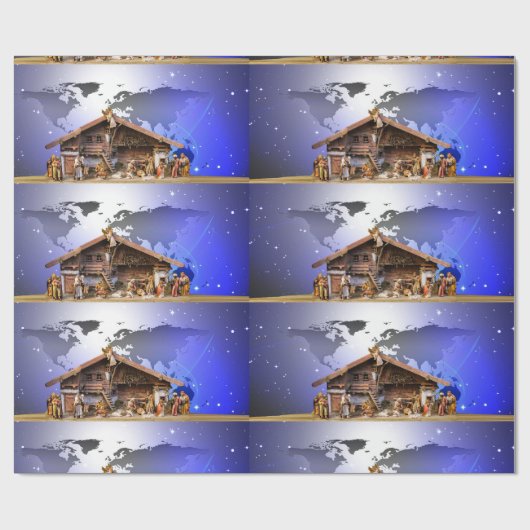 Geburt Christis-glattes Packpapier (Flach)