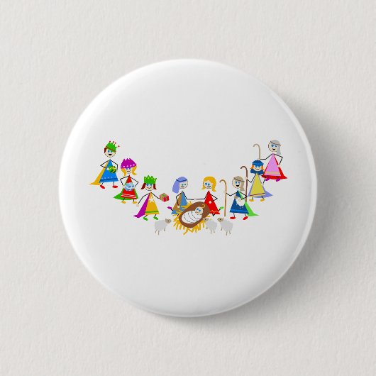 Geburt Christis-Kinder Button (Vorderseite)