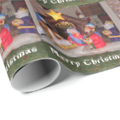 Geburt Christis-Packpapier Geschenkpapier (Rolleneckpunkt)
