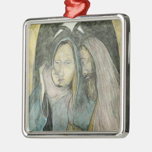 Geburt Christis-religiöses Weihnachten Jesuss Mary Ornament Aus Metall (Links)