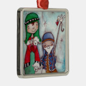 Geburt Christis-Schäfer - erstklassige Verzierung Ornament Aus Metall (Rechts)