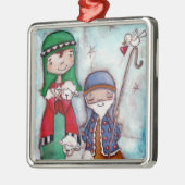 Geburt Christis-Schäfer - erstklassige Verzierung Ornament Aus Metall (Links)