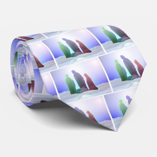 Geburt Christis-Strahlen Krawatte (Gerollt)