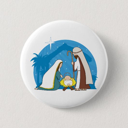 Geburt Christis-Szene Button (Vorderseite)