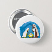 Geburt Christis-Szene Button (Vorne & Hinten)
