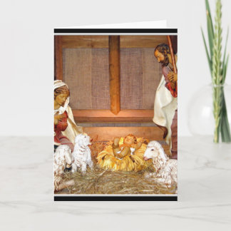 Geburt Christis-Szene/heilige Familie Feiertagskarte