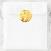 Geburt Christis-Szenen-Weihnachtsaufkleber Runder Aufkleber (Tasche)