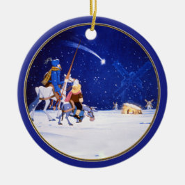 Geburt Christis- u. Don Quichote Fantasie - durch Keramik Ornament
