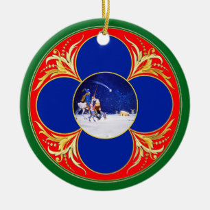 Geburt Christis- u. Don Quichote Fantasie - durch Keramikornament