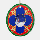 Geburt Christis- u. Don Quichote Fantasie - durch Keramikornament (Links)