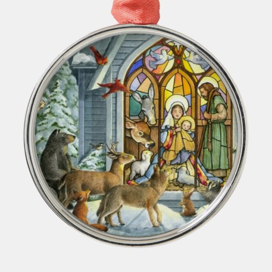 Geburt Christis-Verzierung 1 Ornament Aus Metall (Vorne)