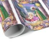 Geburt Christis-Weihnachten Geschenkpapier (Rolleneckpunkt)