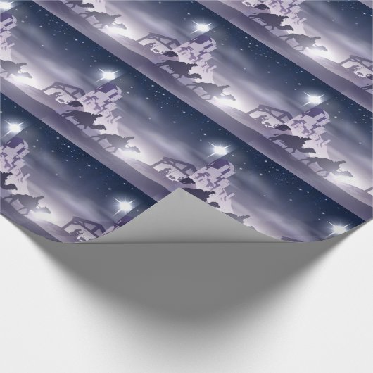 Geburt Christis-Weihnachtsszene Geschenkpapier (Ecke)