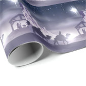 Geburt Christis-Weihnachtsszene Geschenkpapier (Rolleneckpunkt)