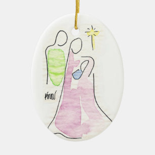 Geburt Christis-Weihnachtsverzierung #2 Keramikornament