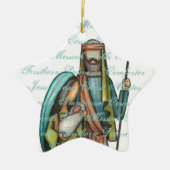 Geburt Christis-Weihnachtsverzierung Keramikornament (Vorne)