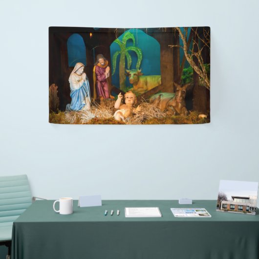 Geburt Christisszene Banner (Messeveranstaltung)