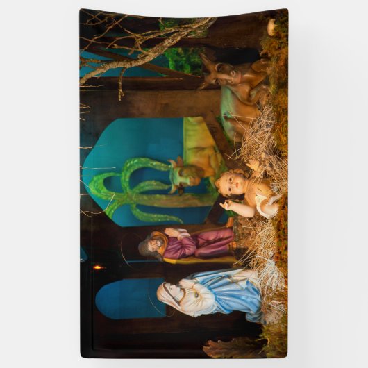 Geburt Christisszene Banner (Vertikal)