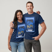 Geburt Christisszene, blau T-Shirt (Unisex)