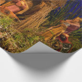 Geburt Christisszene Geschenkpapier (Ecke)
