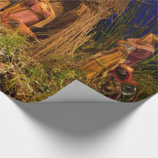 Geburt Christisszene Geschenkpapier (Ecke)