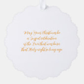 Geburt der Bethlehem Ornament Karte (Rückseite)