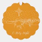 Geburt der Bethlehem Ornament Karte (Vorderseite)