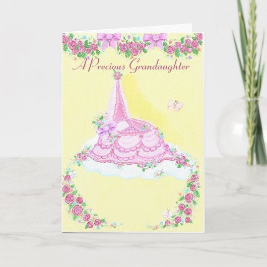 Geburt der Enkelin Faltkarte Karte (Vorderseite)