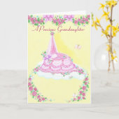 Geburt der Enkelin Faltkarte Karte (Gelbe Blume)