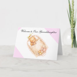 GEBURT DER ENKELIN-GRUSS-KARTE KARTE