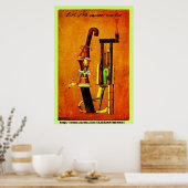 "Geburt der Espressomaschine" Poster (Küche)