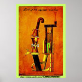 "Geburt der Espressomaschine" Poster (Vorne)