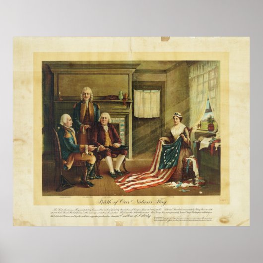 Geburt der Flagge unserer Nation durch Thomas & Wy Poster (Vorne)