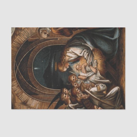 Geburt der Geburt Jesu Christi Engel Mutter Maria Seidenpapier (Vorderseite)