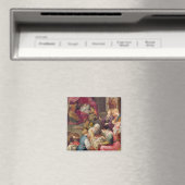 Geburt der Jungfrau, 1640 (Öl auf Leinwand) Magnet (In Situ (Geschirrspüler))