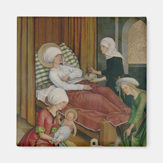 Geburt der Jungfrau, c.1500 Magnet (Vorne)