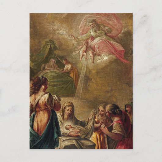 Geburt der Jungfrau von Francesc Pla i Duran Postkarte (Vorderseite)