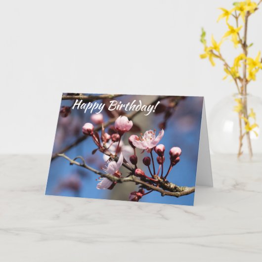 Geburt der Kirsche Karte (Gelbe Blume)