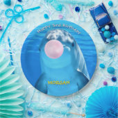 Geburt der Niedlichen Dolphin-Blase, Name Pappteller (Party)