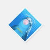 Geburt der Niedlichen Dolphin-Blase, Name Serviette (Ecke)