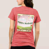 Geburt der niedlichen "Mutter der Prinzessin" Tri-Blend Shirt (Rückseite)