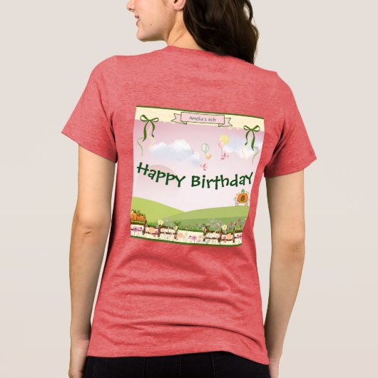 Geburt der niedlichen "Mutter der Prinzessin" Tri-Blend Shirt (Rückseite)